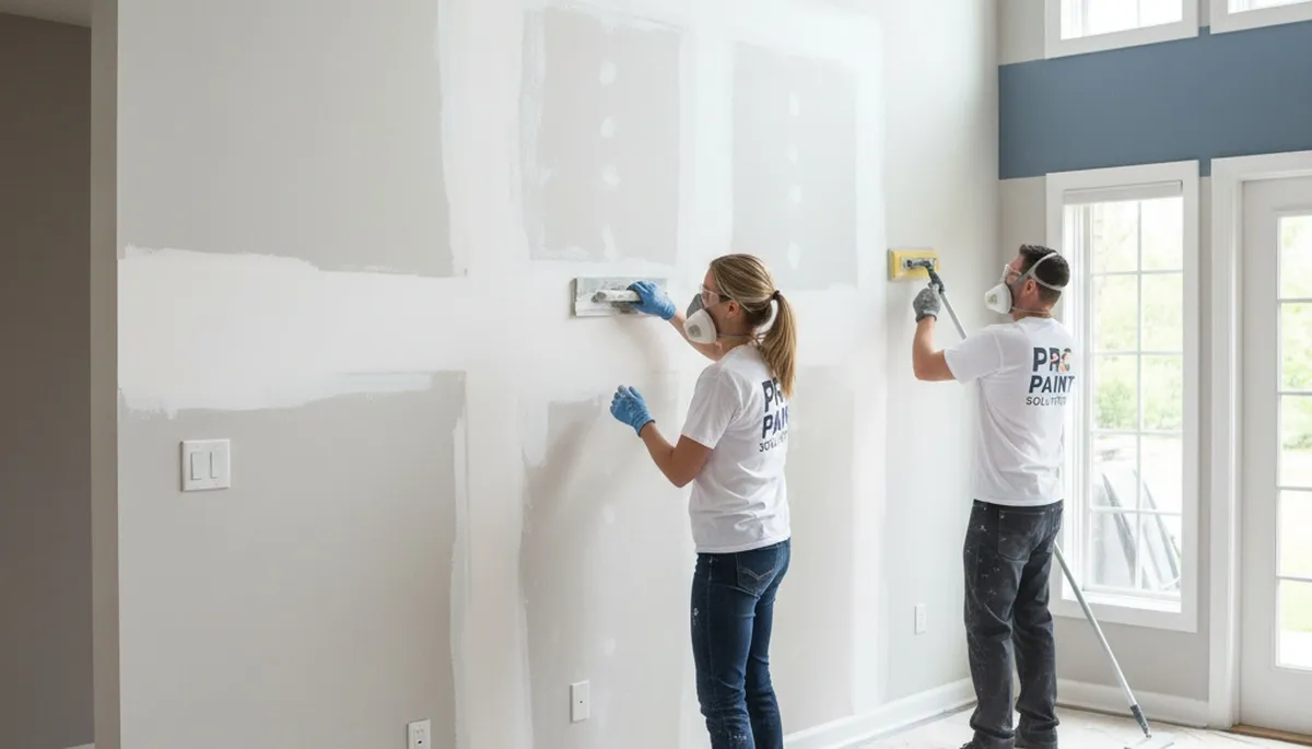 Professional drywall repair and wall painting in Aurora, CO home by expert painters
