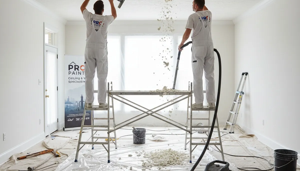 Professional popcorn ceiling removal and refinishing service in Aurora, CO home interior